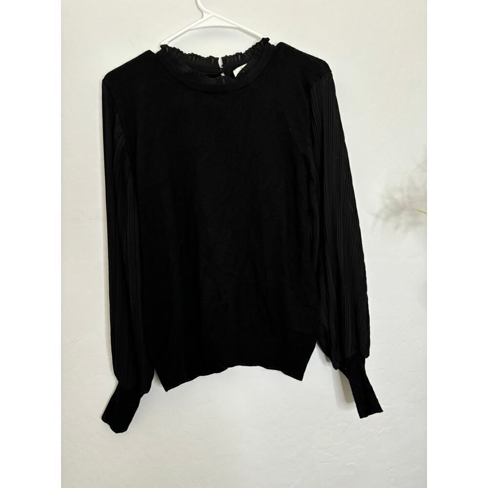Sioni Long Pleated Sleeve Blouse